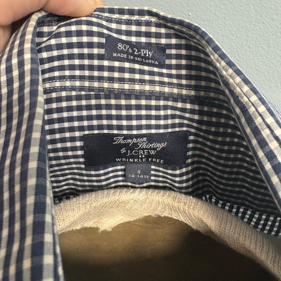 Thompson Shirtings by J.Crew Dress Shirt Small 14-14.5 - Picture 4 of 4